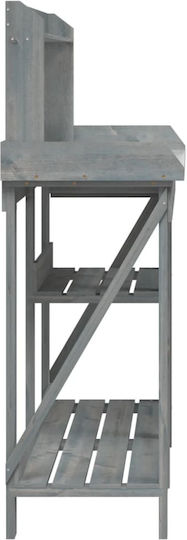 vidaXL Pot Rack Wooden Gray 103cmx43.5cmcm.
