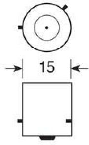 12v - Py21w - 21w Direction Yellow Bau15s 1pcs Lucas