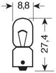 24v - T4w - 4w Poziția Ba9s 1pcs Narva