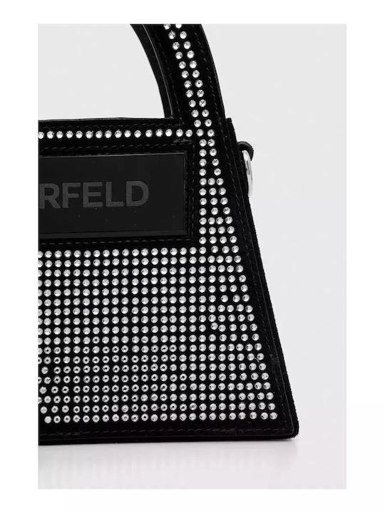 Karl Lagerfeld Leather Women's Bag Crossbody Black