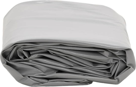 vidaXL Αδιάβροχος Μουσαμάς 600gr/m² 5x5μ. Βαρέως Τύπου Γκρι