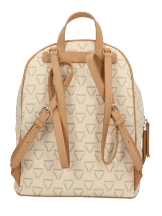 Valentino Bags Leder Damen Tasche Rucksack Beige