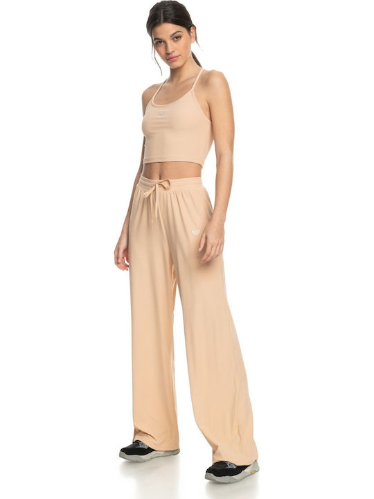 Rise & Vibe Women's Athletic Blouse Sleeveless Toasted Almond
