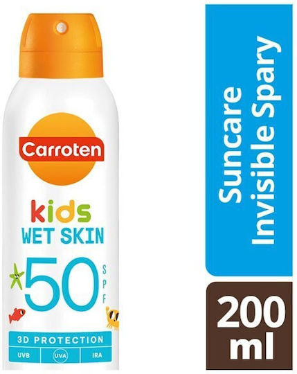 Carroten Wet Skin 3D Protection Waterproof Kids Sunscreen Spray SPF50 200ml