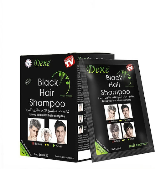 Dexe Hair Shampoo Hair Dye no Ammonia Black 25ml