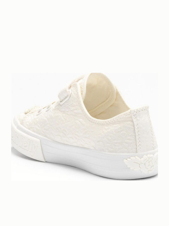 Sharon Low Bianco Kids Sneakers with Scratch White