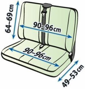 Car Seat Covers Delivery Van Ares Dv2-l 2seats