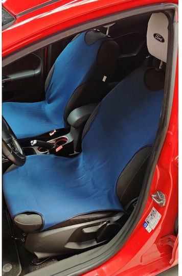 Cridem Sport T-shirt Front Seat Covers 2pcs - Dark Blue