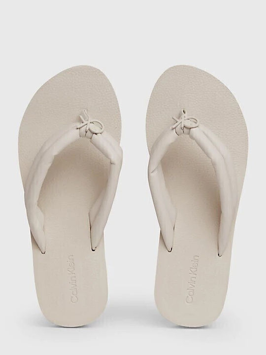 Women's Flat Sandals Flatforms in Ecru Color