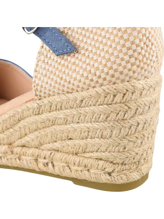 Women's Platform Espadrilles Blue