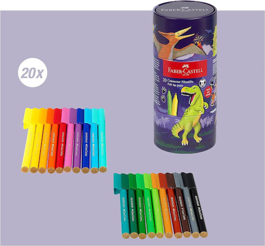 Faber-Castell Waschbare Zeichenmarker Dünne Set 20Stück