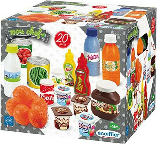 Ecoiffier Food Set Toys Pack Drive Accessories Dinette (20 Pcs)