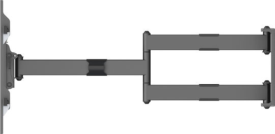 Multibrackets M Universal Long Reach Arm 910mm HD Dual Βάση Τηλεόρασης Τοίχου με Βραχίονα έως 80" και 60kg Μαύρο
