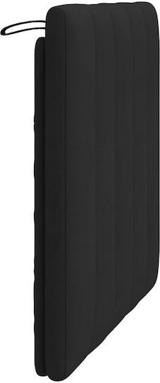 vidaXL Stoff-Kopfstütze Für Bett Schwarz 90x45cm