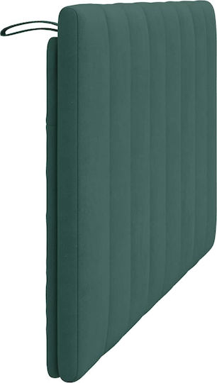 vidaXL Fabric Bed Headboard Cushion Dark Green 140x45cm