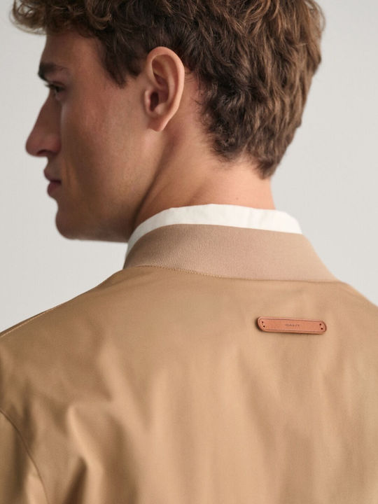 Men's Summer Jacket Gant Beige 3g7006388-g0213 Regular Fit