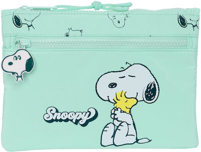 Κασετίνα Snoopy Groovy Πράσινο 23 X 16 X 3 Cm