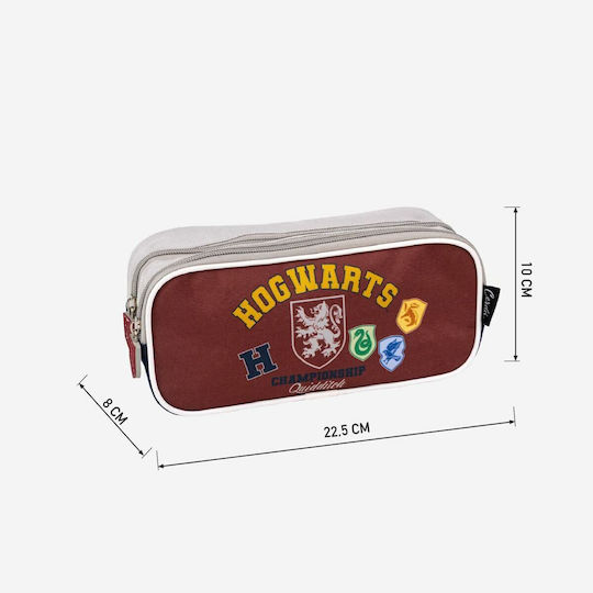 Διπλή Κασετίνα Harry Potter Howarts 22,5 X 8 X 10 Cm Κόκκινο Σκούρο Μπλε
