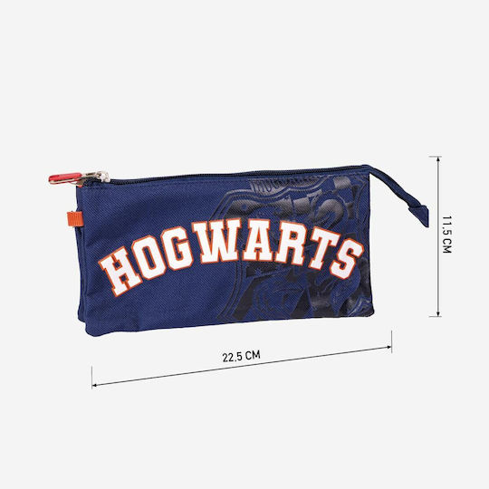Triple Cassette Harry Potter Howarts 22,5 X 2 X 11,5 Cm Dark Blue