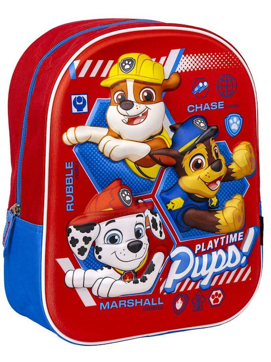 Kinder Tasche 3d Die Paw Patrol Rot 25 X 31 X 10 Cm