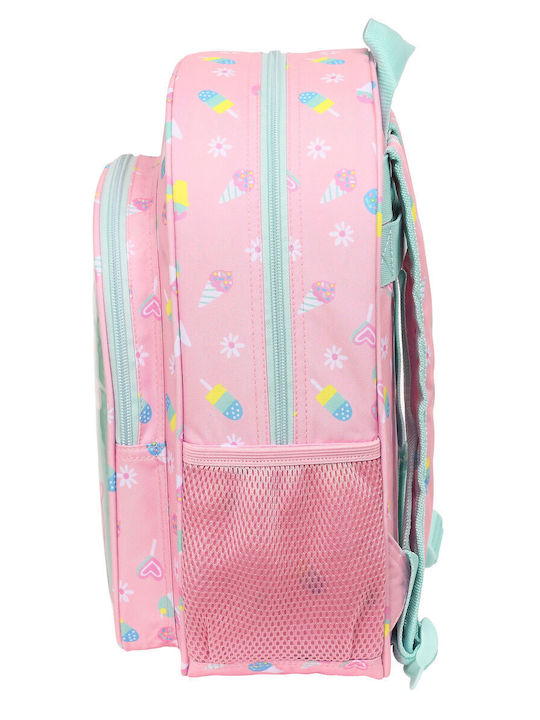 Schultasche Peppa Pig Eiscreme Rosa Mint 26 X 34 X 11 Cm