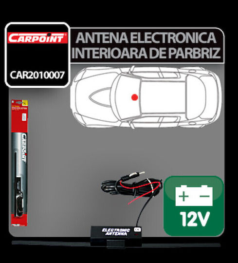 Carpoint Interior Electronic Windscreen Antenna 12v