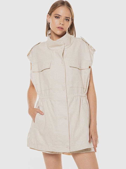 Women's Short Lifestyle Jacket for Winter White
