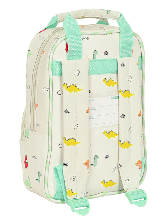 School Bag Safta Dinos 20 X 28 X 8 Cm Cream