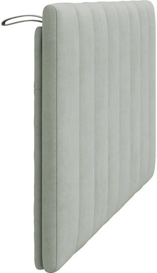 vidaXL Stoff-Kopfstütze für Betten Hellgrau 140x45cm
