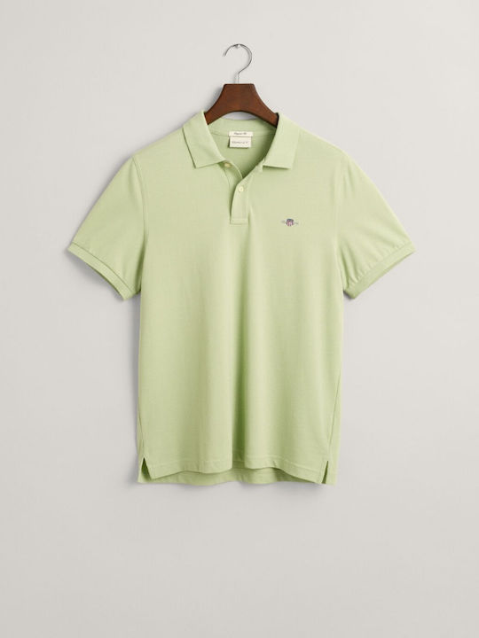 Gant Bluza Bărbătească cu Mânecă Scurtă Polo Verde