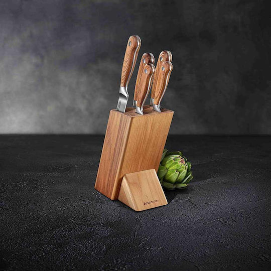 Tescoma Feelwood Set Cuțite Cu Bază Din Oțel Inoxidabil 6 Bucăți