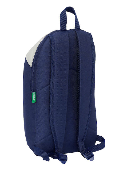 Σακίδιο Benetton Varsity Mini Γκρι Ναυτικό Μπλε 22 X 39 X 10 Cm