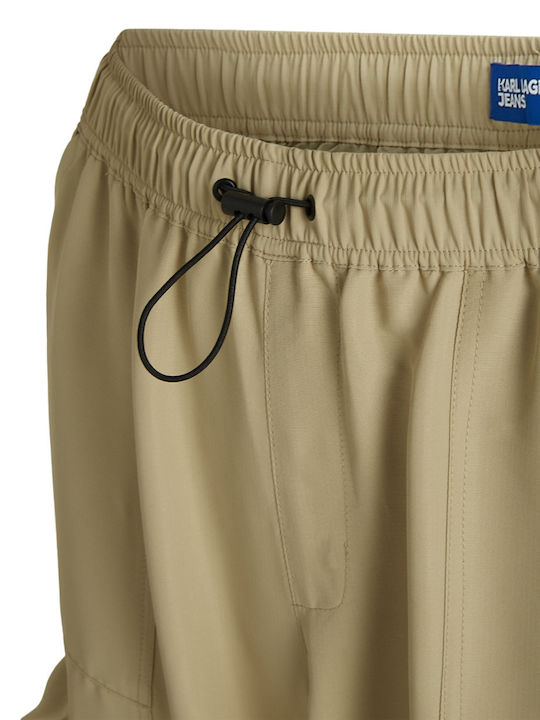 Dama Tesatura Pantaloni Cargo Bej