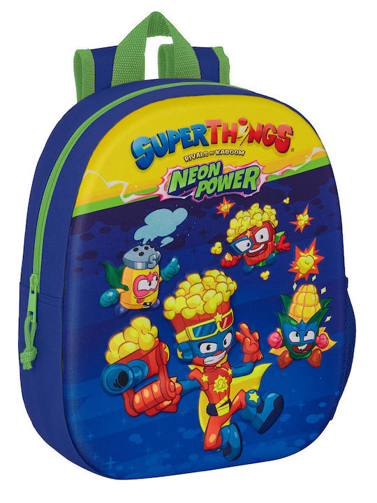 School Bag Superthings 3d 27 X 33 X 10 Cm Blue Multicoloured