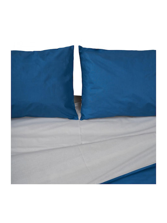 Heinner Σετ Σεντόνια Διπλά 200x220εκ. Blue (4τμχ)