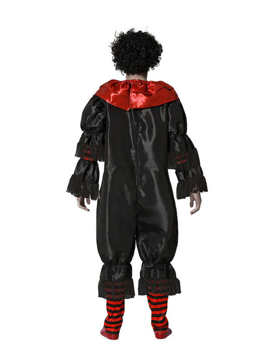 Halloween Kostüm für Erwachsene Schwarzer Clown (x1)