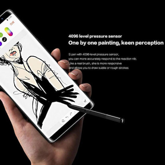 Touch Stylus S Pen Digitală pentru Galaxy Note 8 de culoare Negru