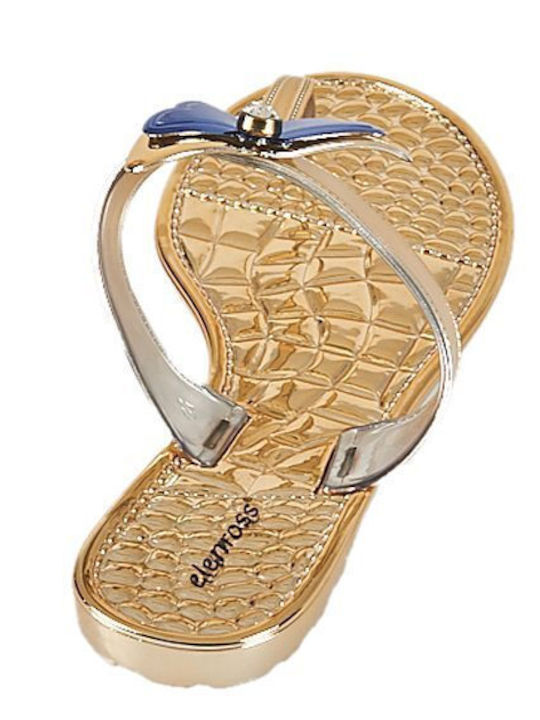 Frauen Flip Flops in Gold Farbe