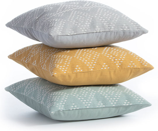 Nef-Nef Homeware Възглавница за диван Quantum от 100% Памук Aqua 45x45см.