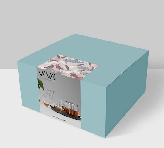 Viva Teeset mit Tasse Transparent 6Stück