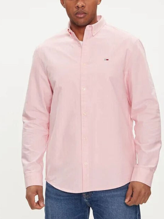 Tommy Hilfiger Oxford Βαμβακερό Πουκάμισο Ροζ Tommy Hilfiger Oxford Βαμβακερό Πουκάμισο Ροζ
