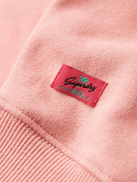 Superdry Travel Souvenir Sweatshirt pentru femei W2012101a-9qs (9qs/peach Pink Marl)