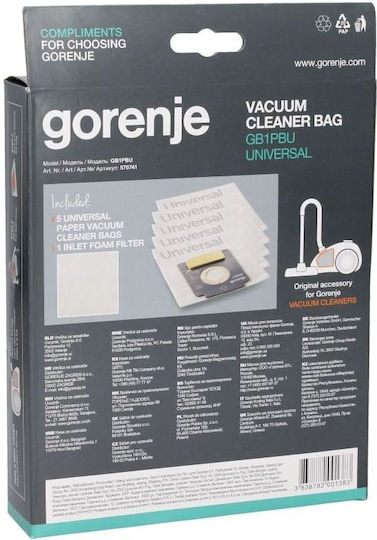 Gorenje Gb1pbu Saci Pentru Aspiratoare 5 Bucăți Universal