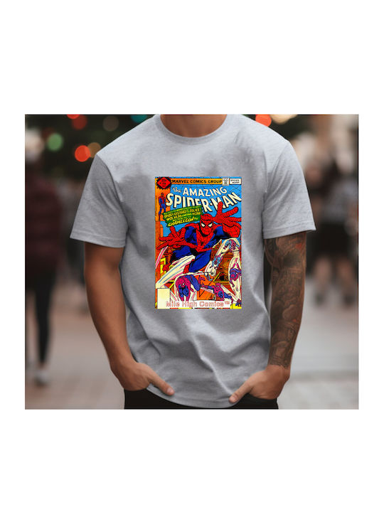 Сива тениска Spiderman Comics Original Fruit Of The Loom 100% памук No20