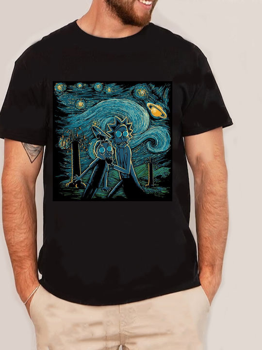 Fruit of the Loom Rick And Morty Van Gogh Original Tricou Rick și Morty Bumbac Rick și Morty Van Gogh