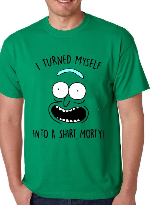 Πράσινη Μπλούζα Tshirt Rick And Morty Original Fruit Of The Loom 100% Βαμβάκι No21