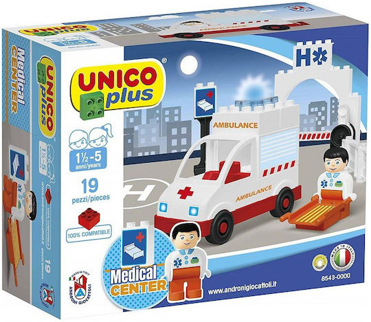 Androni Giocattoli Blocuri Cărămizi-ambulanță pentru 1,5-5 ani Ani 19buc