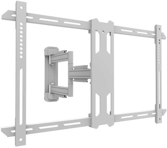 Multibrackets Βάση Τηλεόρασης Τοίχου με Βραχίονα έως 70" και 40kg Λευκό