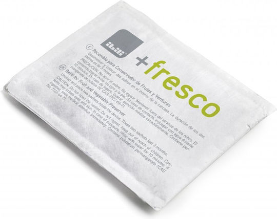 Set Of 8 Refills For Ibili-fresco Refrigerator Air Freshener, Plastic, 7x5 Cm, White