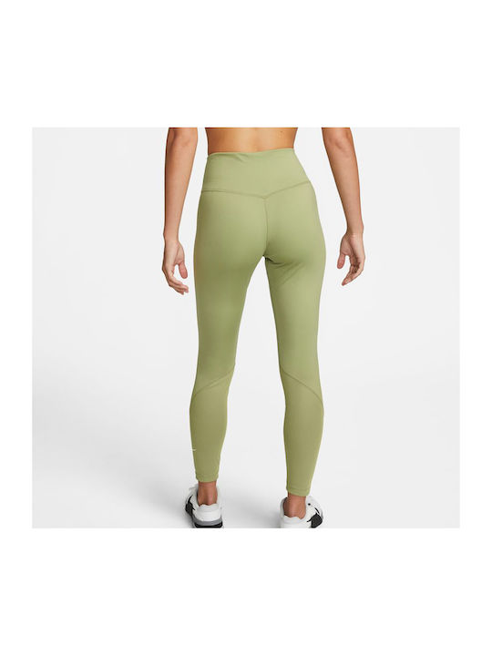 Nike One Mid-rise Women's Cropped Running Legging Dri-Fit Green